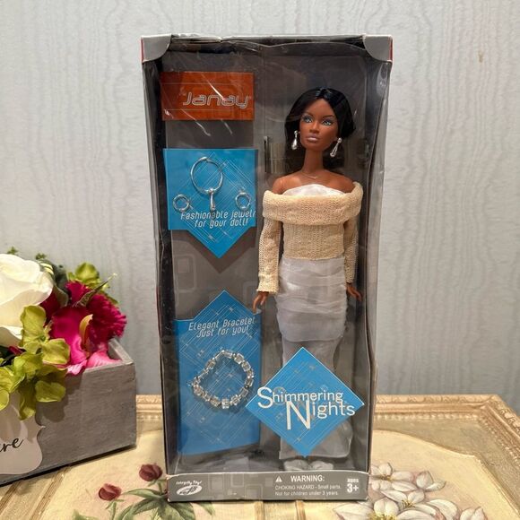 Vintage Janay and Friends Shimmering Nights Doll with Accessories New in Box - Picture 1 of 11